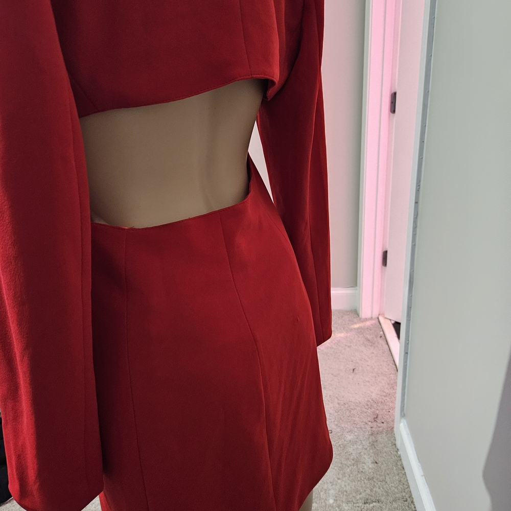 Fashion Nova Red Cutout Dress